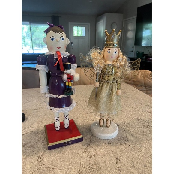 Hobby Lobby Accents Lot Of 2 Sugar Plum Fairy Ballerina Princess